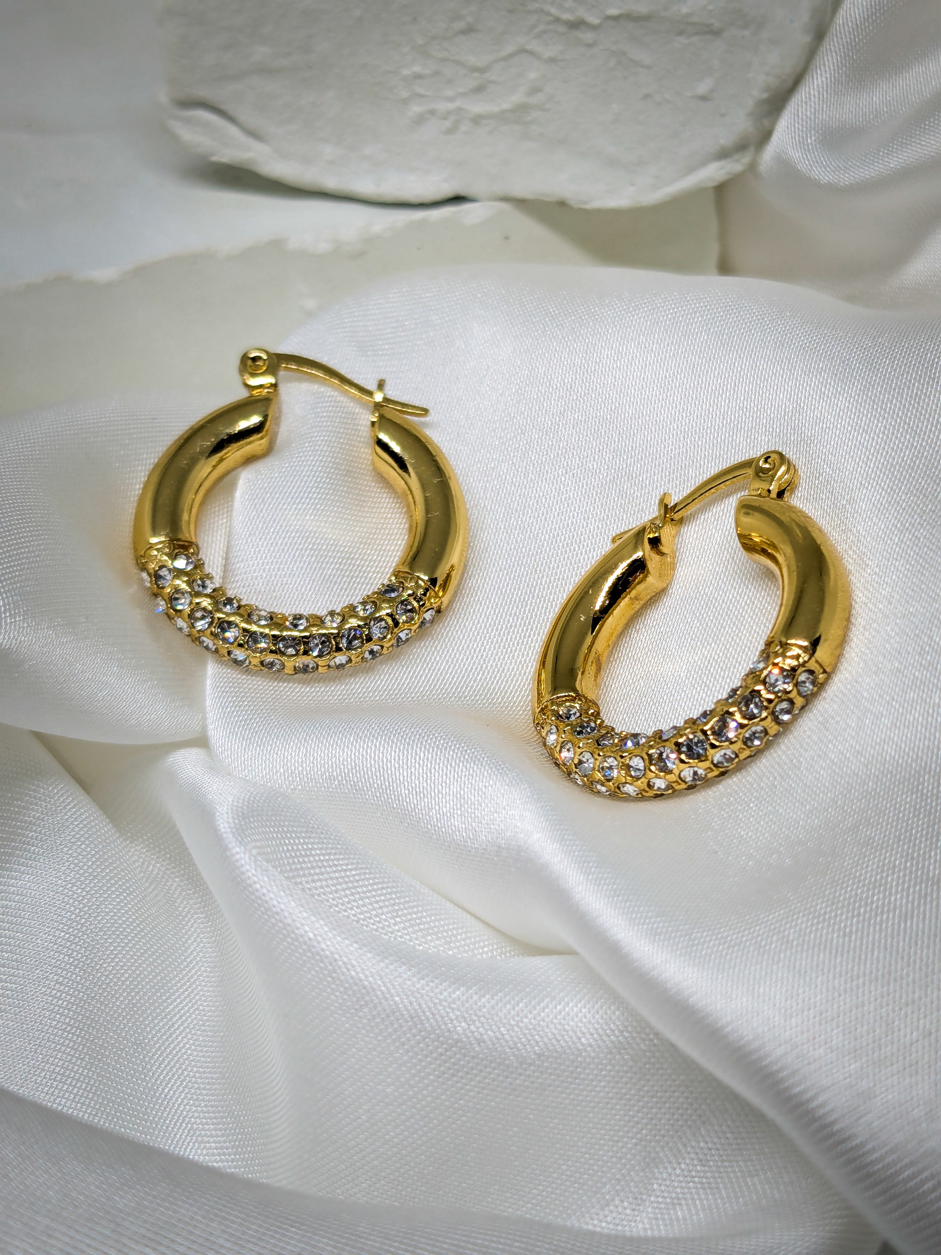 Aurora Pavé Hoops