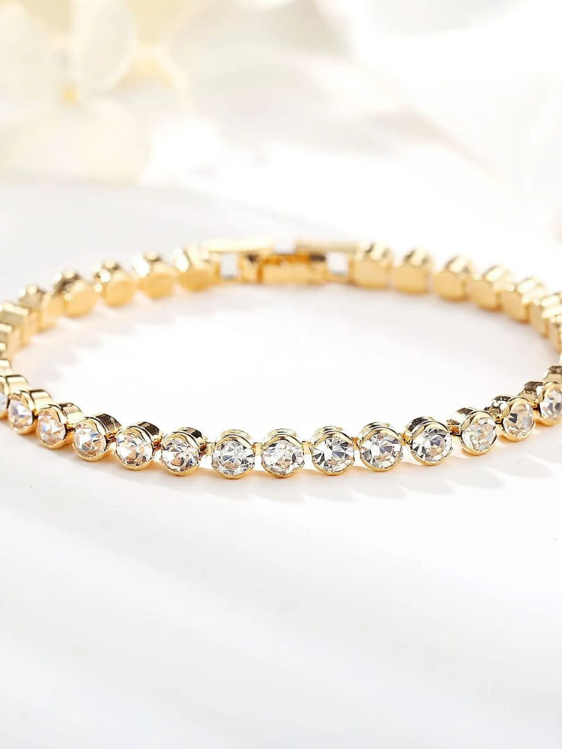 Gold Tennis Bracelet