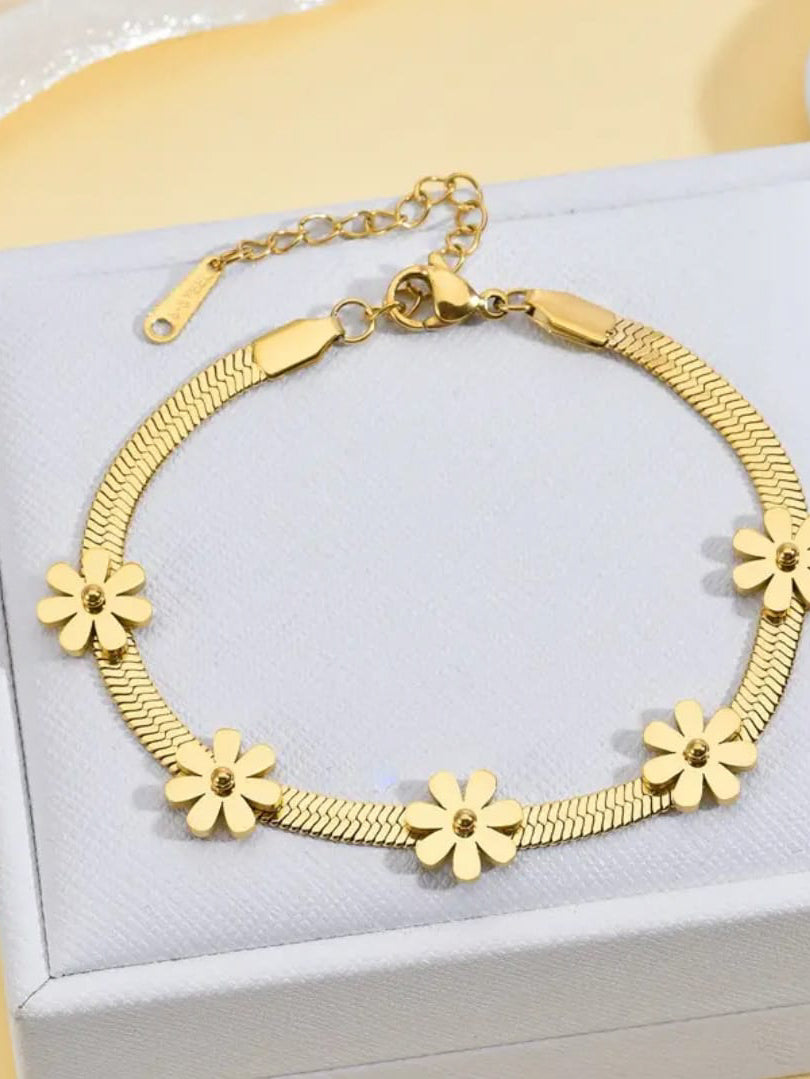 Flower Charm Bracelet
