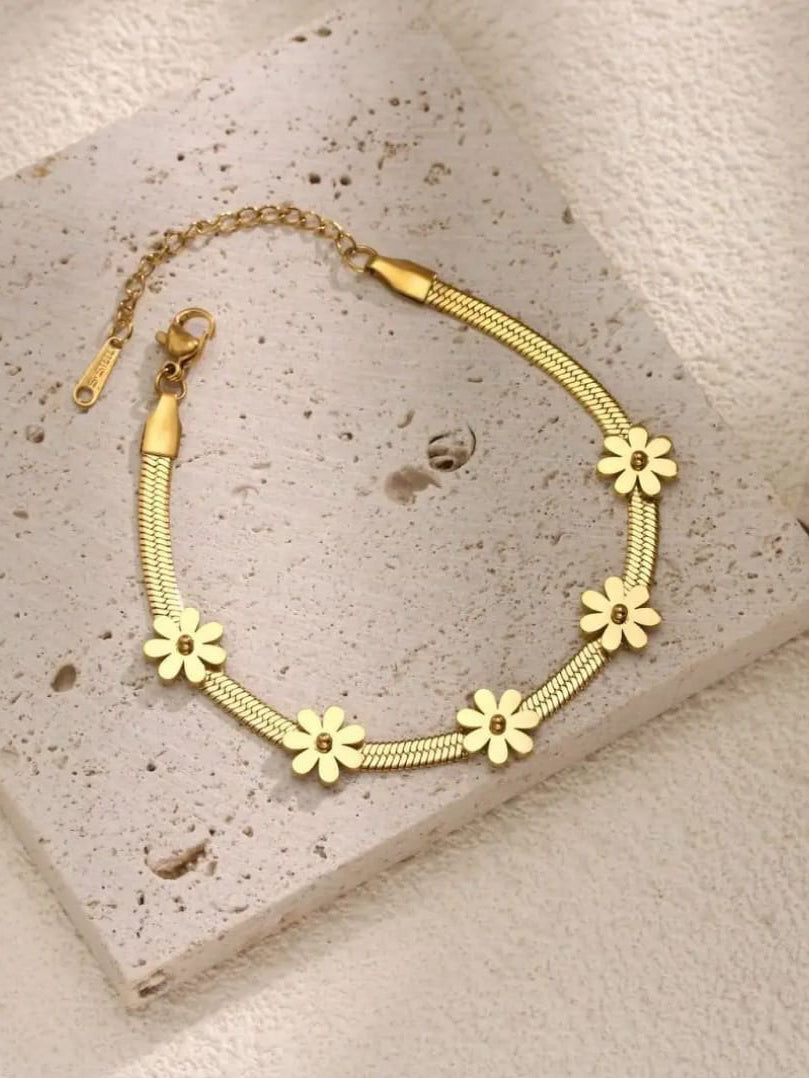 Flower Charm Bracelet