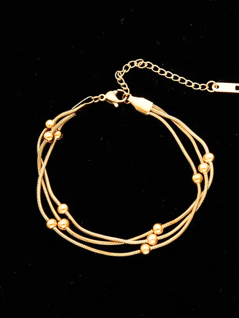 Multi Strand Snake Chain Bracelet