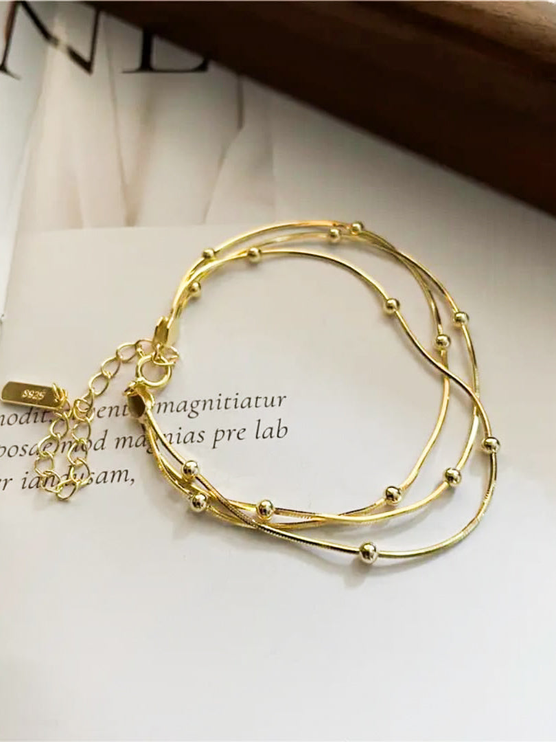 Multi Strand Snake Chain Bracelet