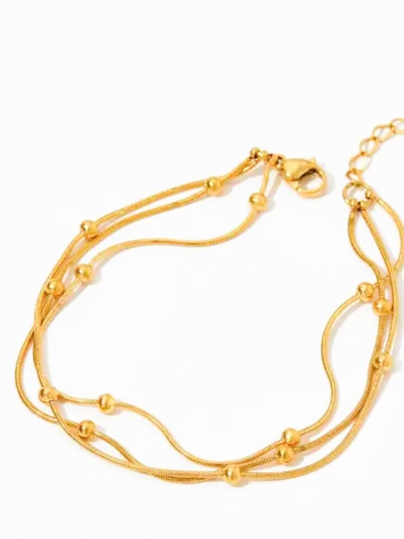 Multi Strand Snake Chain Bracelet