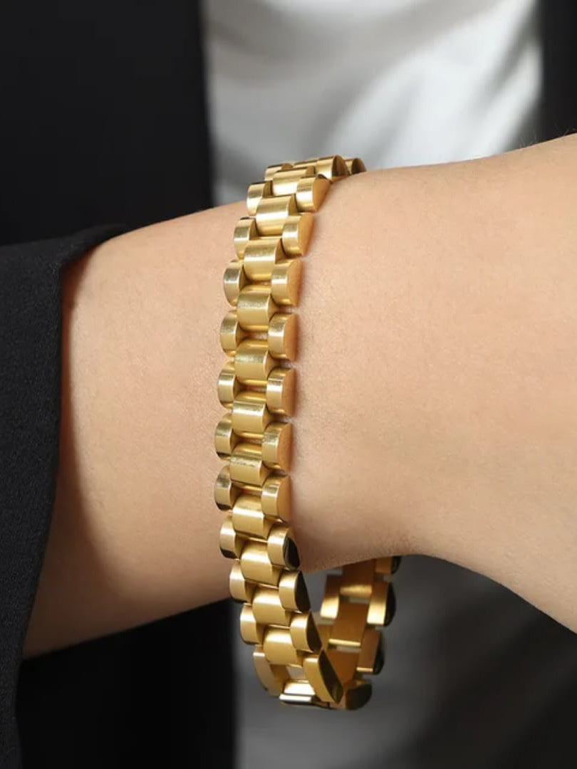 Geometric Link Bracelet