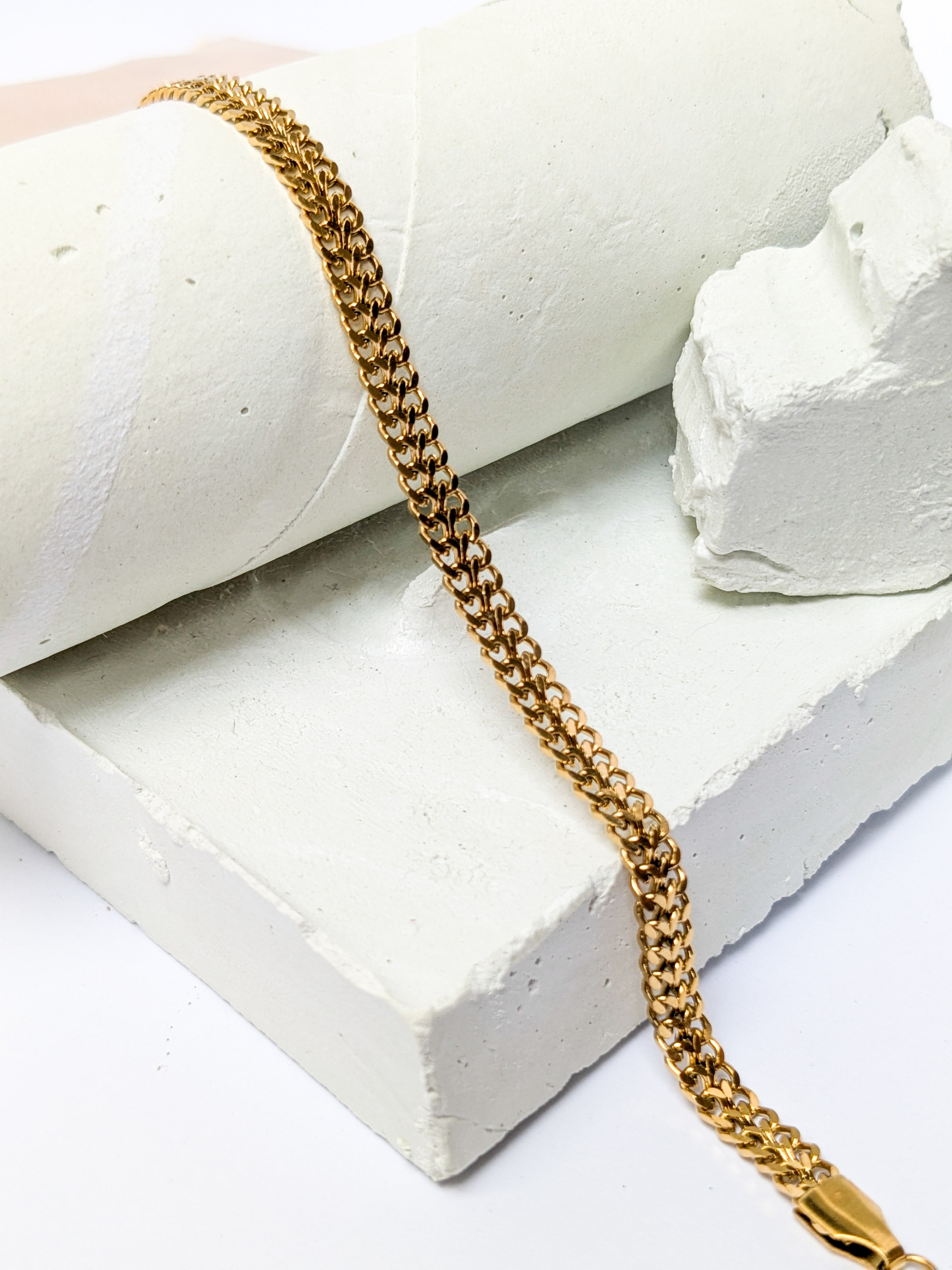 Gold Double chain bracelet