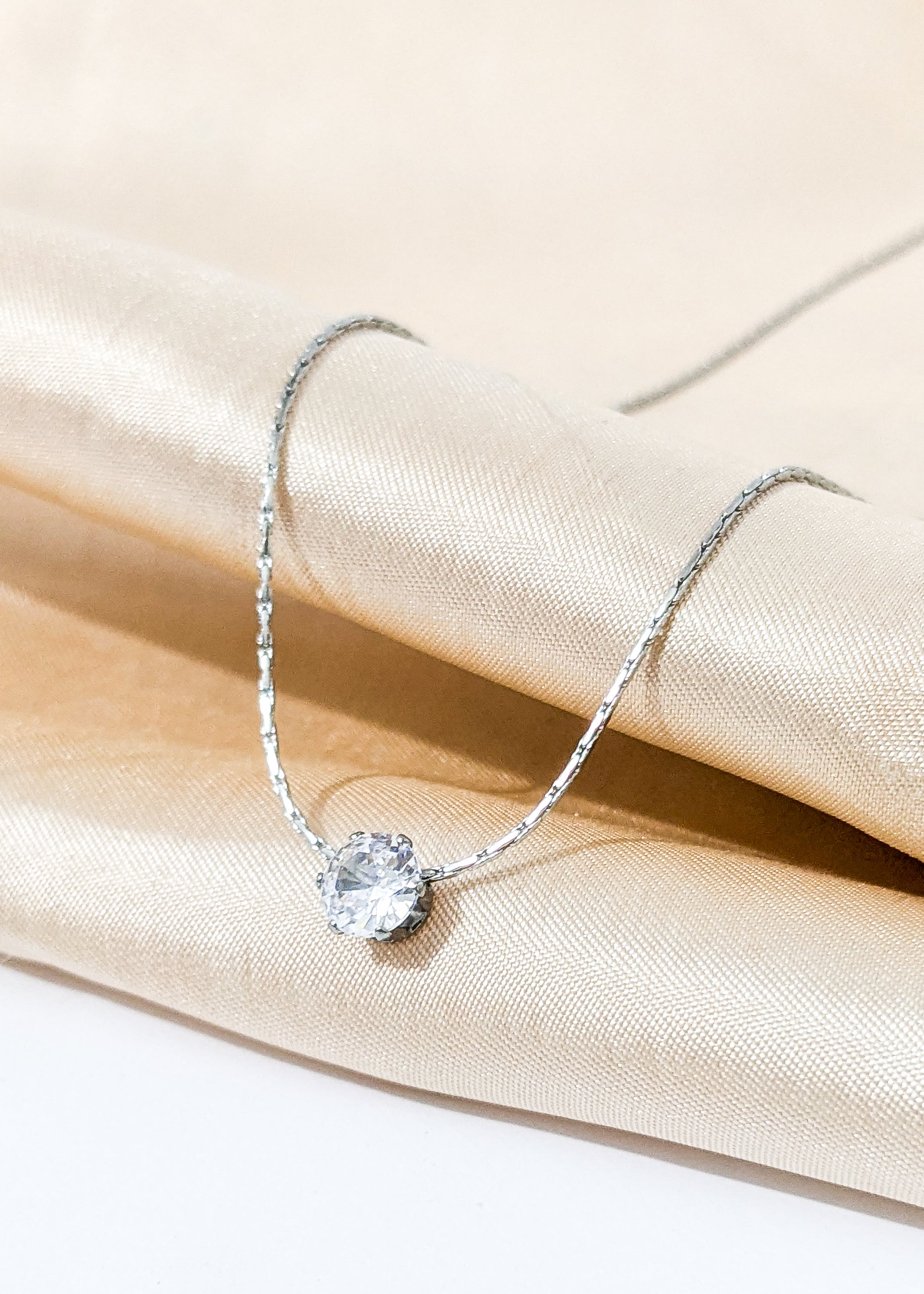 Solitaire Pendant Necklace