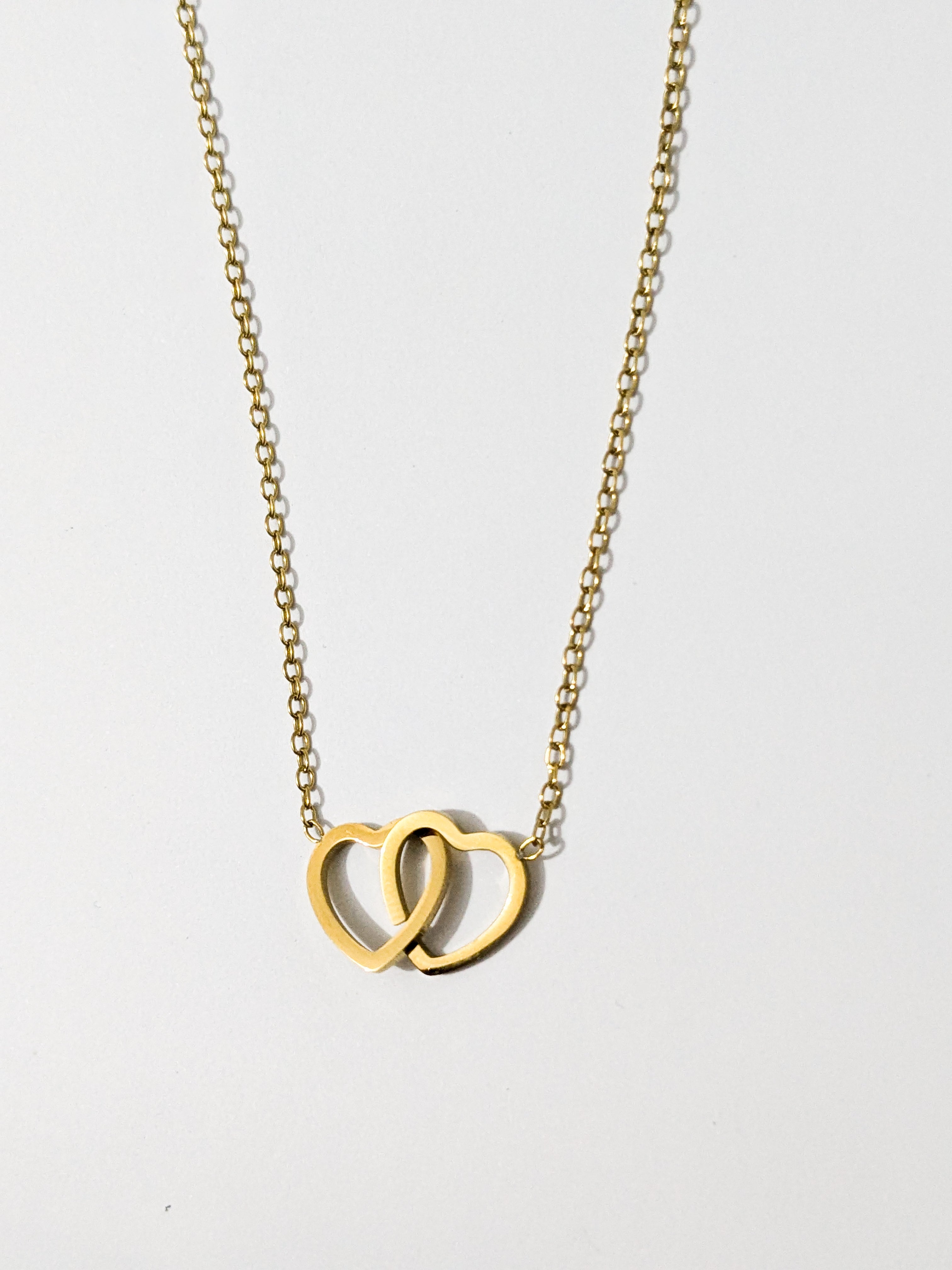 Gold Pendant Heart Necklace