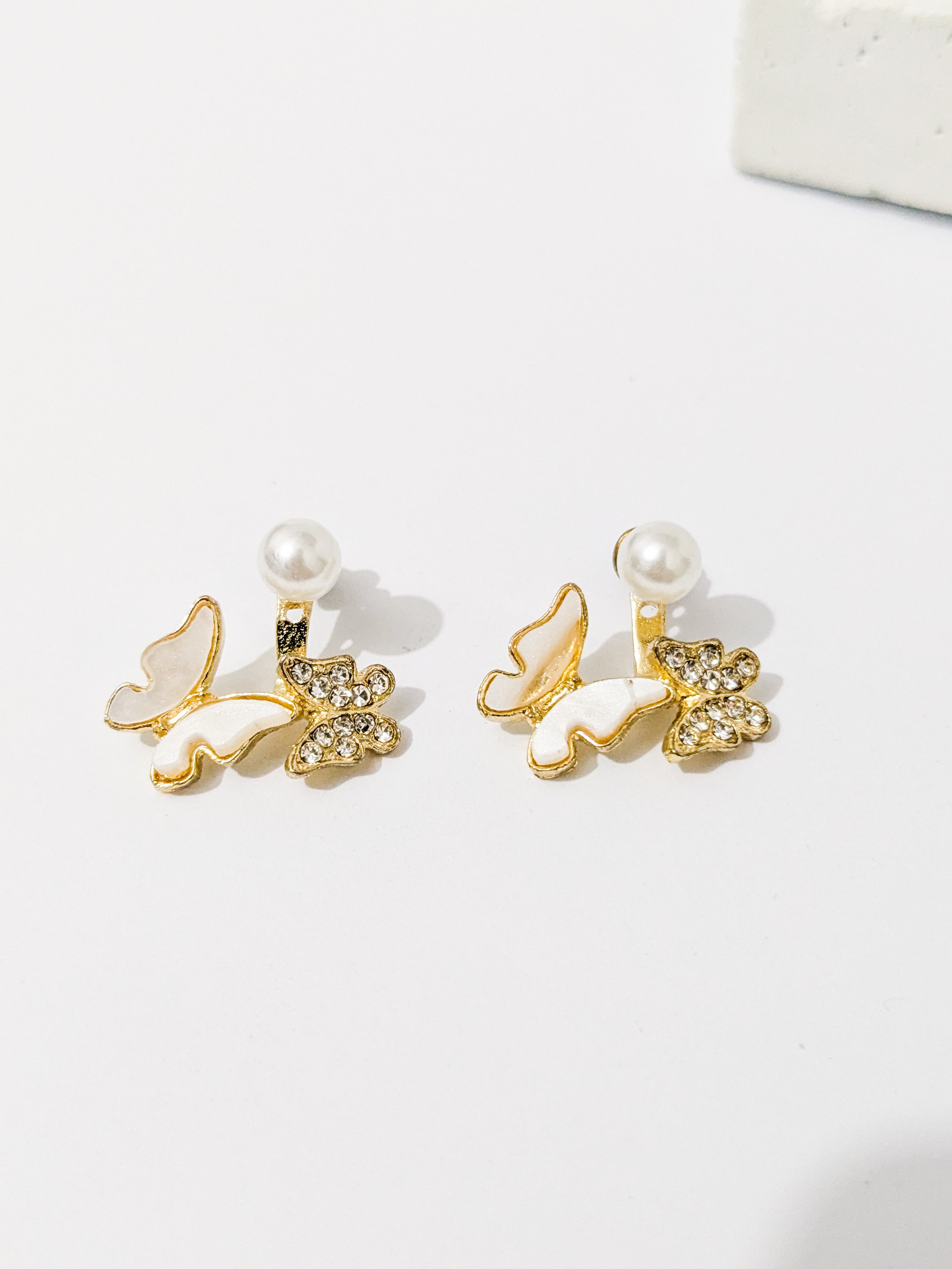 Butterfly Pearl ear jackets