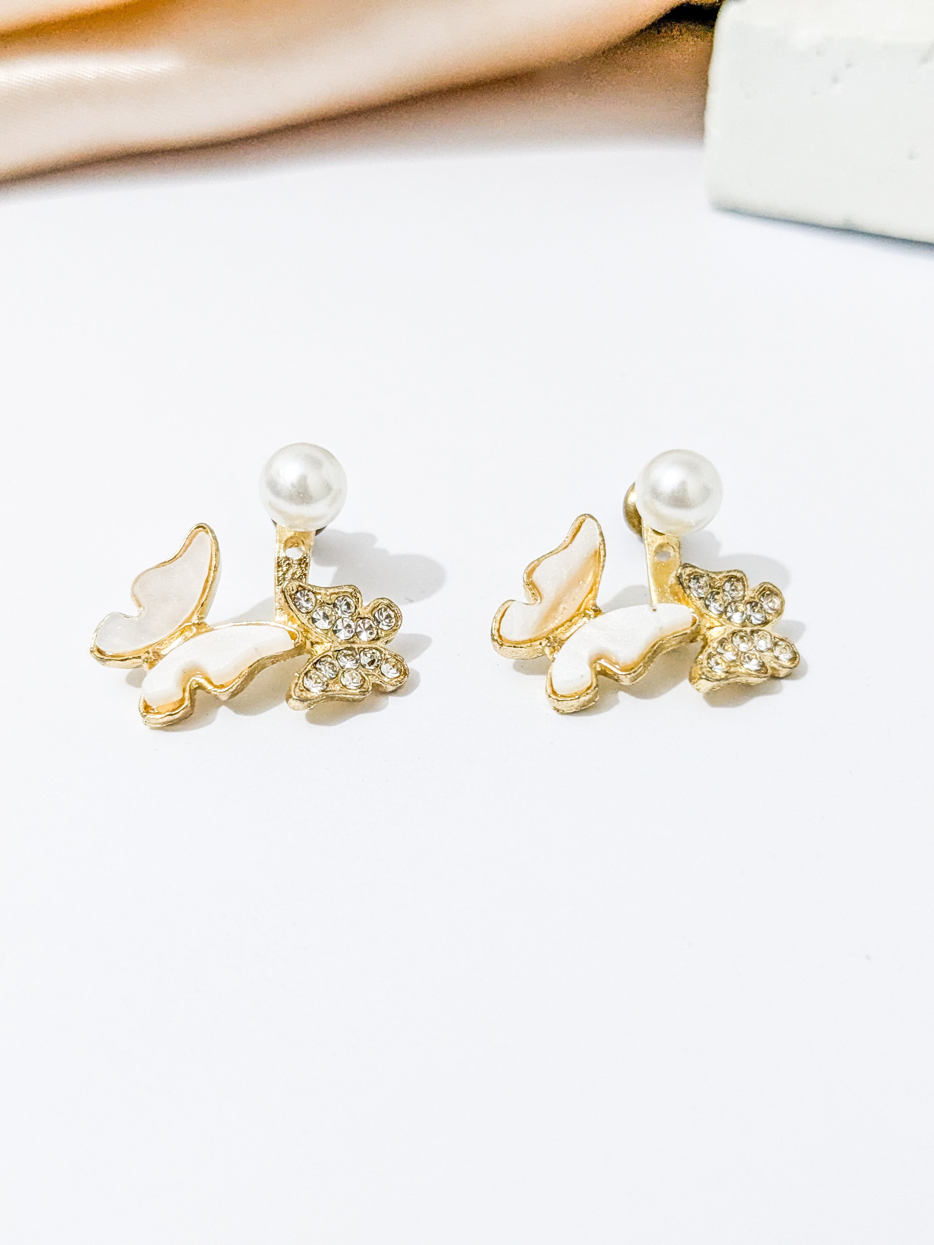 Butterfly Pearl ear jackets