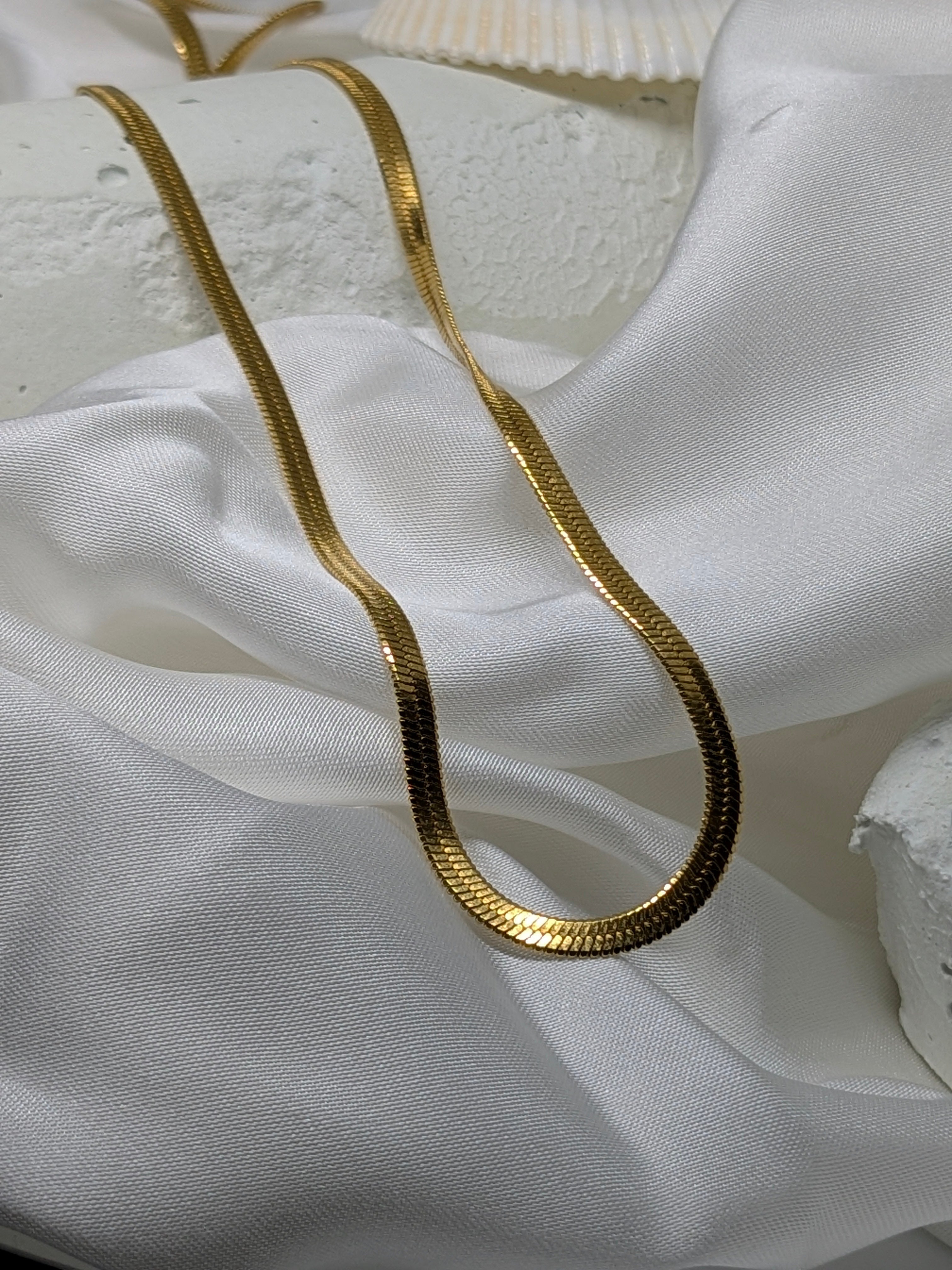 Golden Herringbone Chain