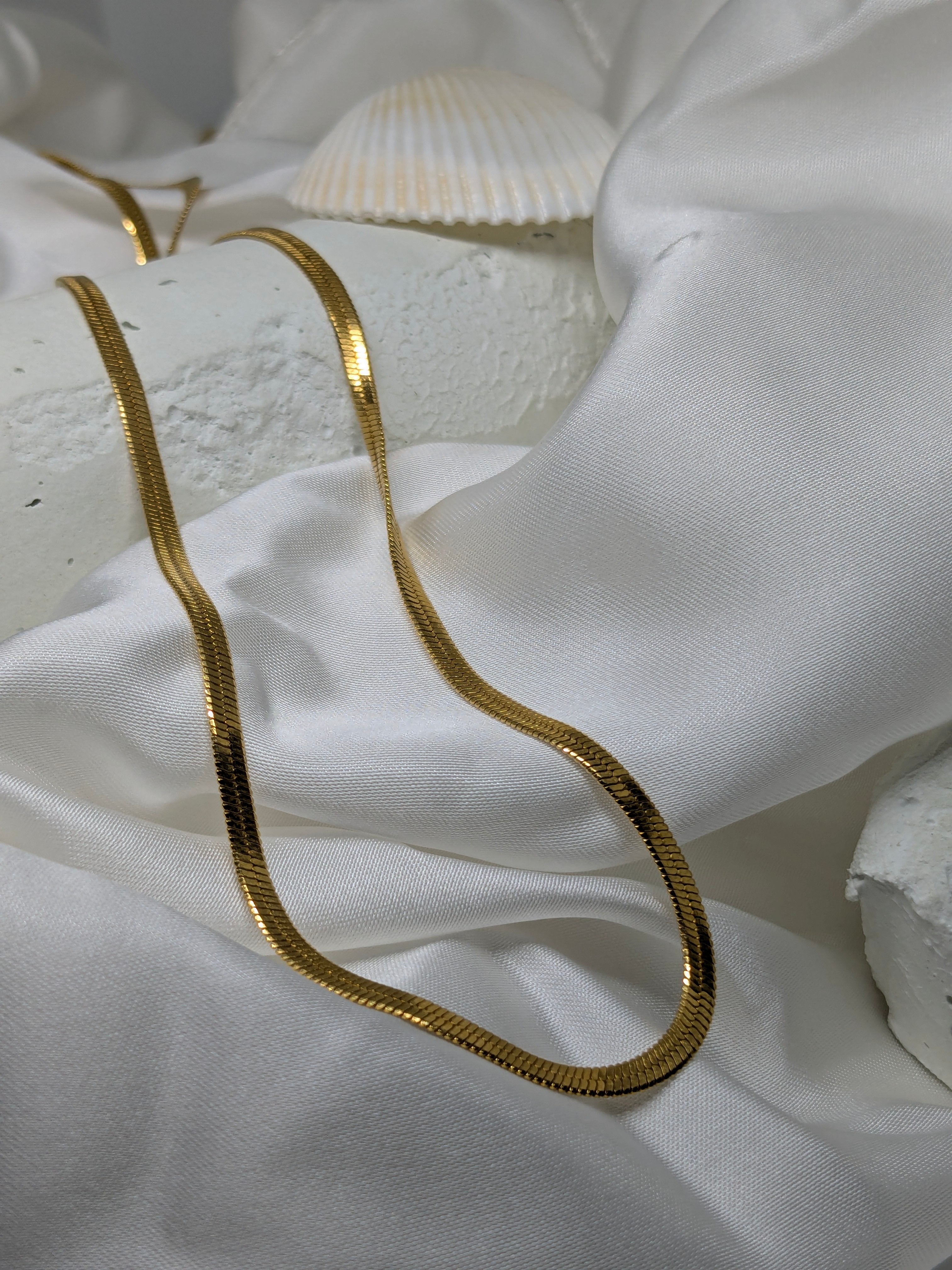 Golden Herringbone Chain