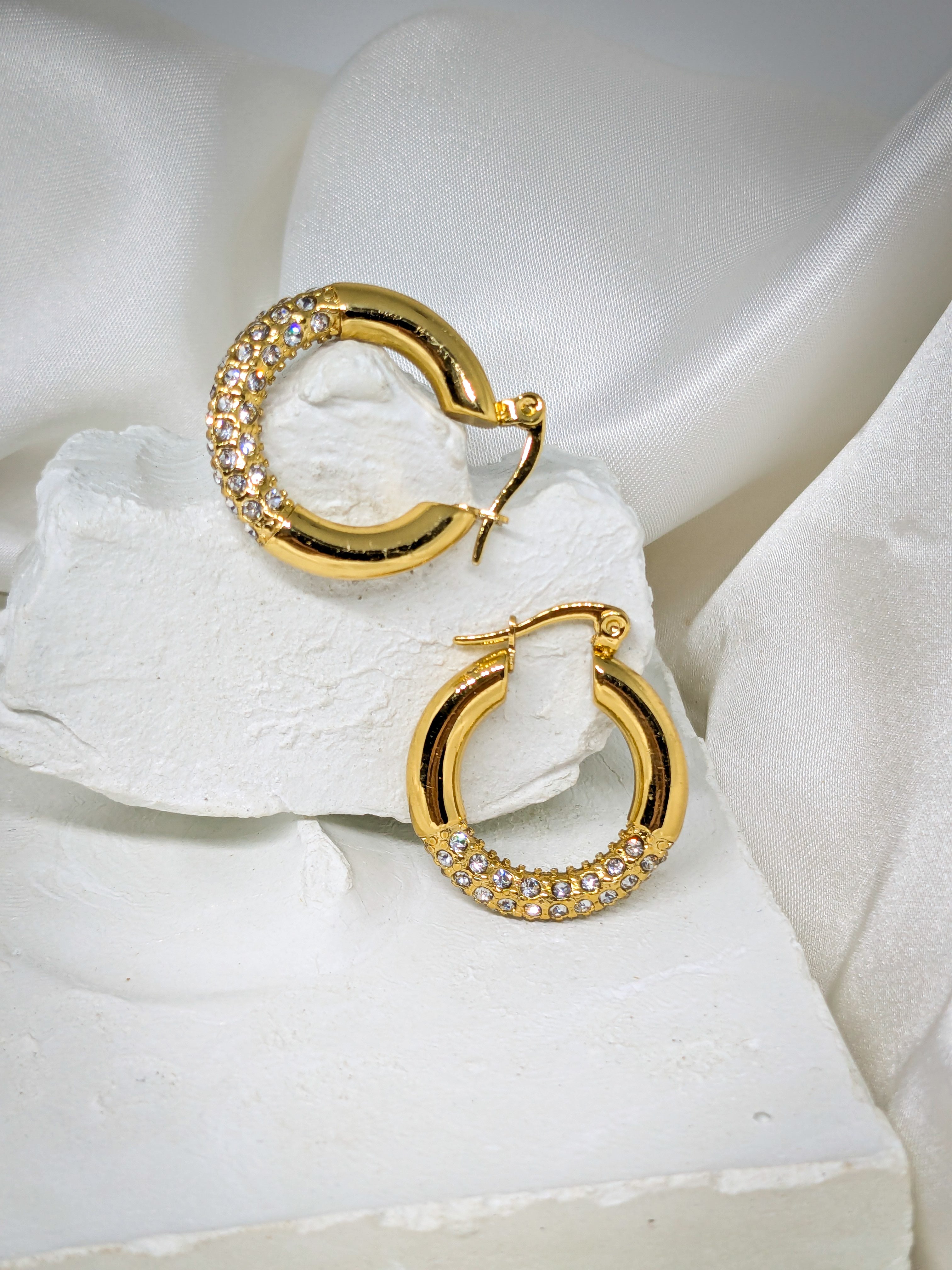 Aurora Pavé Hoops