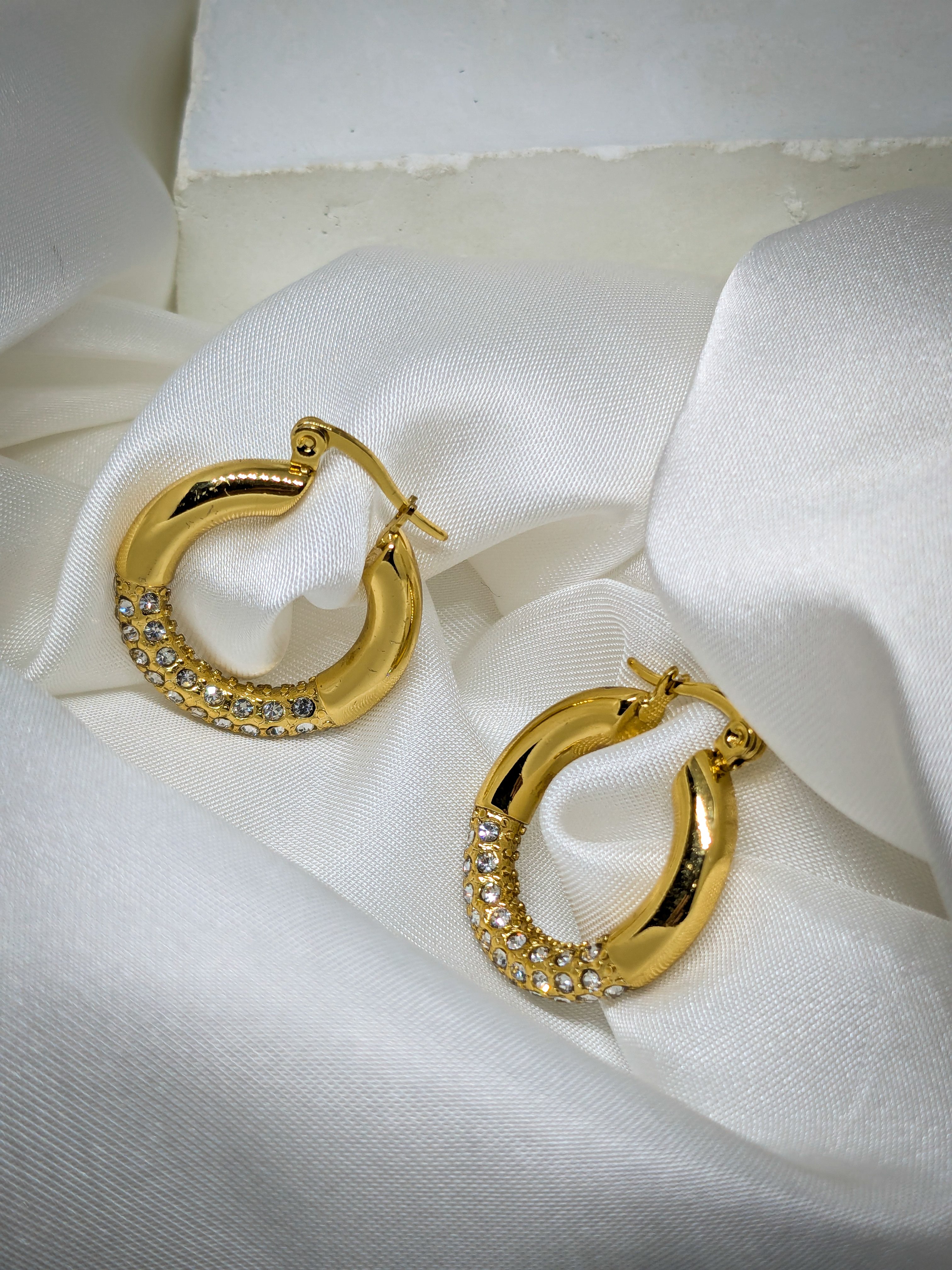 Aurora Pavé Hoops