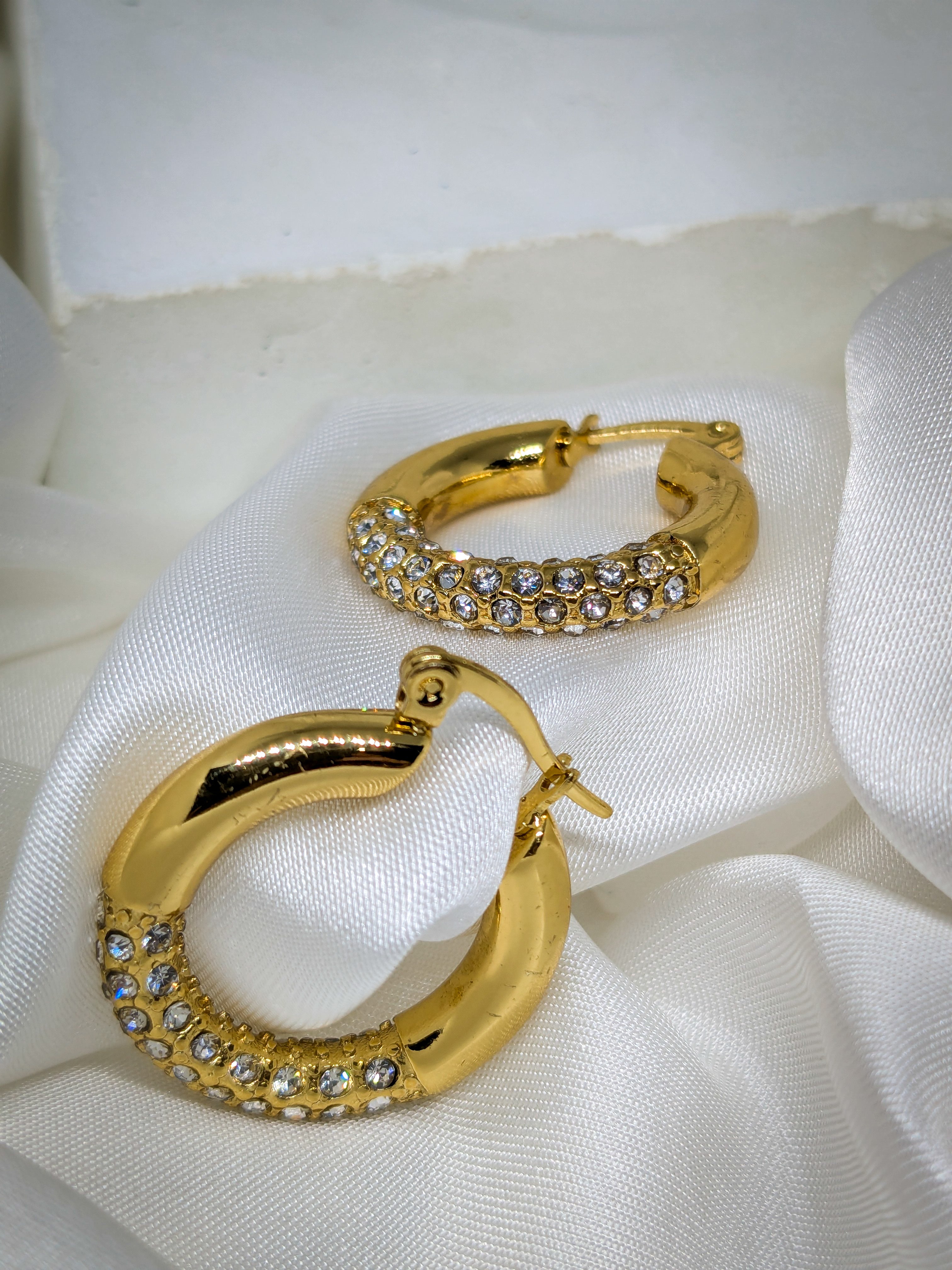 Aurora Pavé Hoops