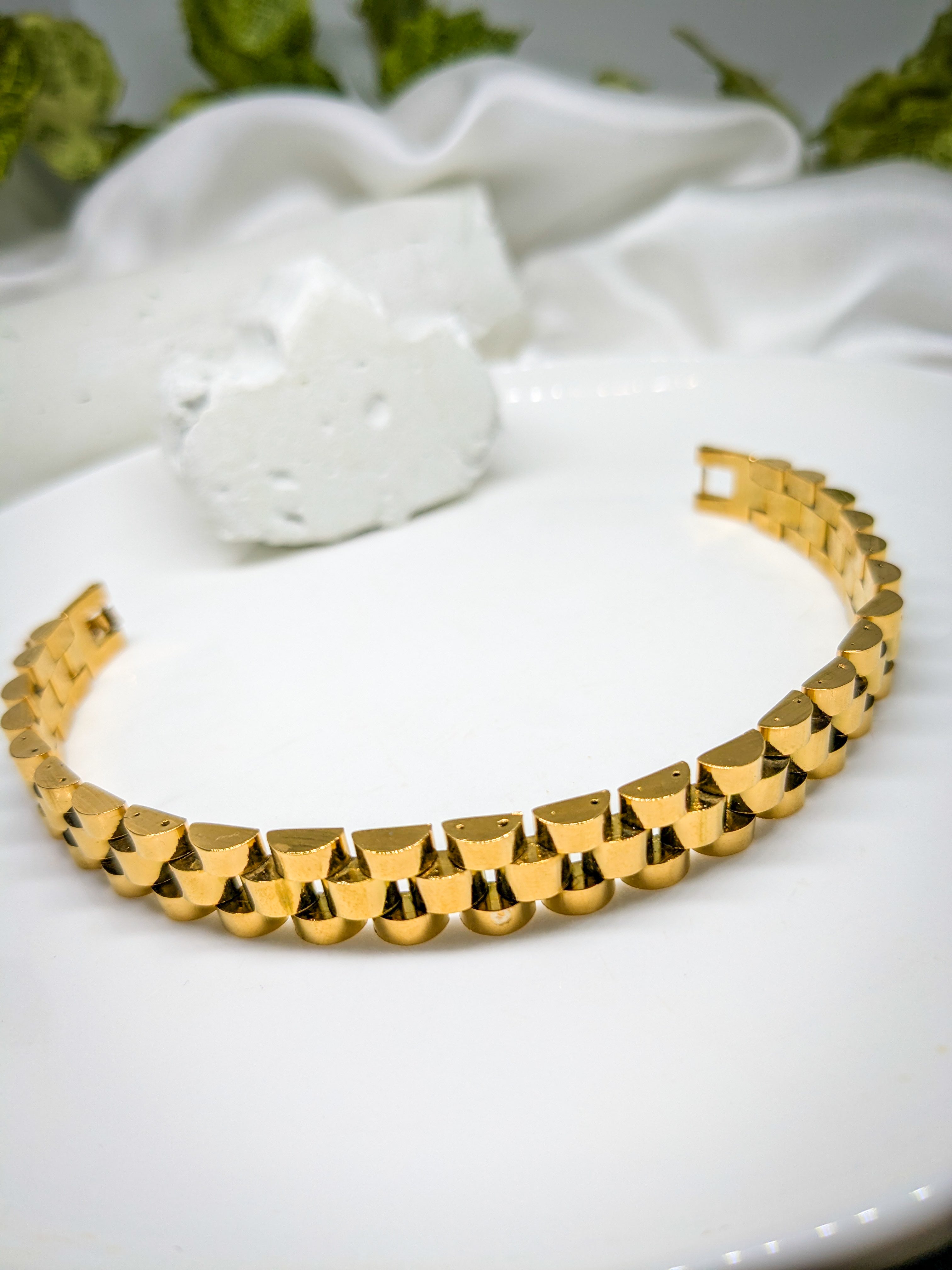 Geometric Link Bracelet