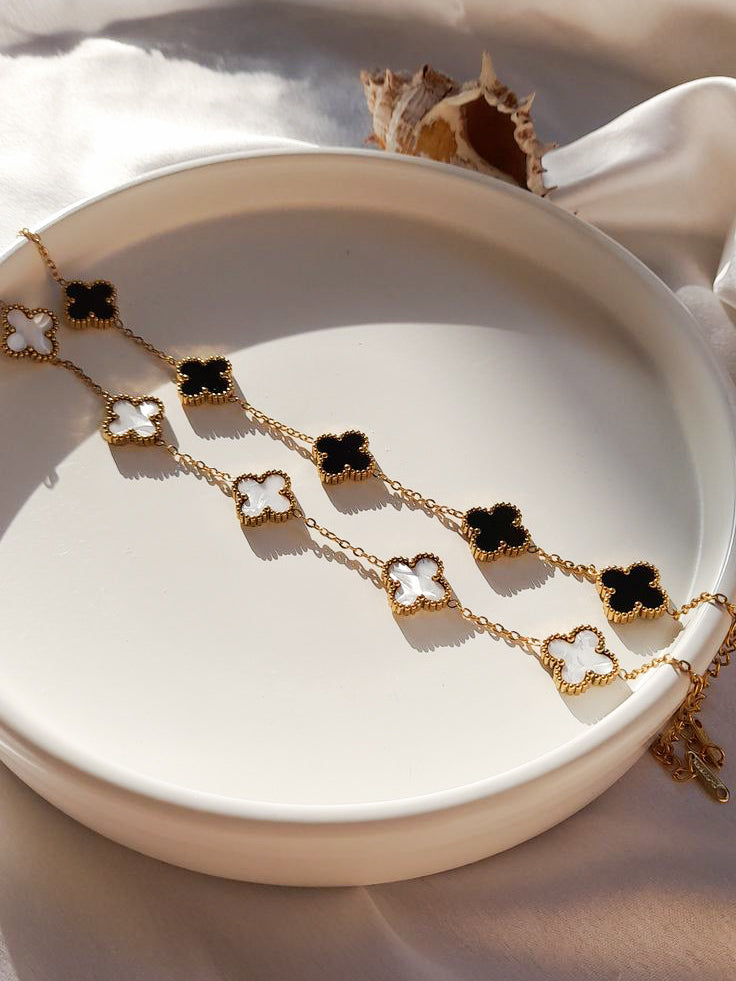 Ivory Clover Charm Bracelet